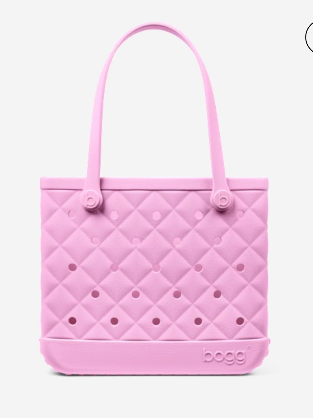 Bogg Bag Baby Pink Quilted Tote Bag